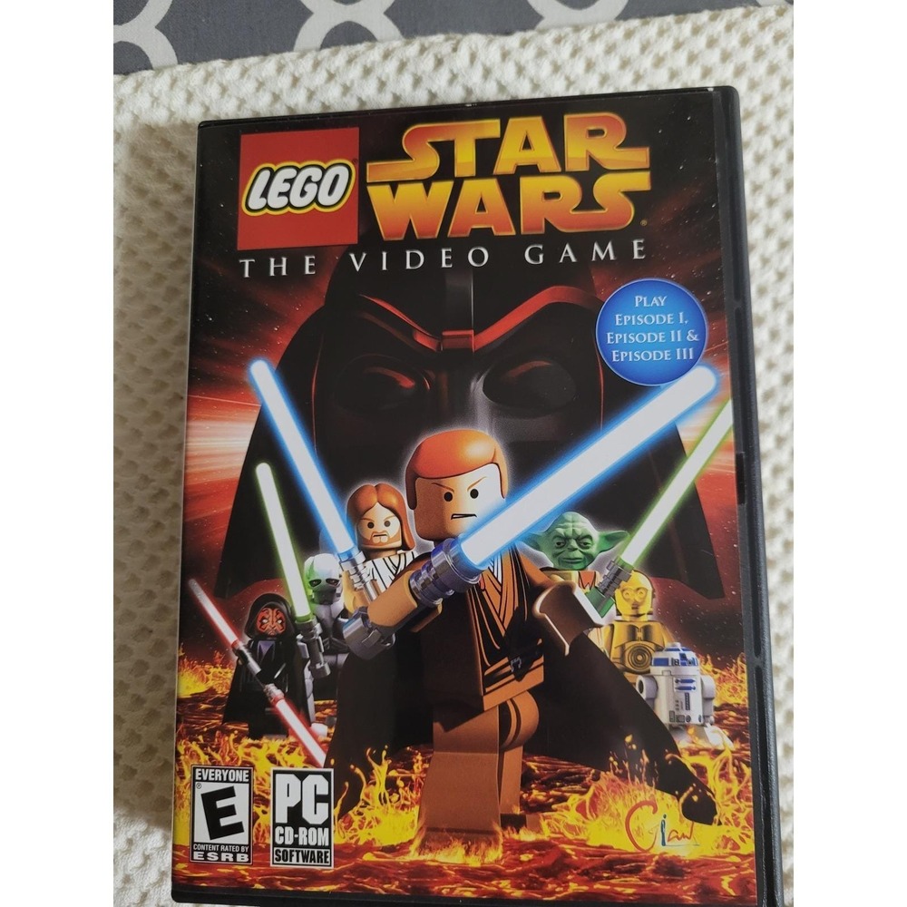 LEGO Star Wars The Video Game PC CD-ROM 2005 Eidos LucasArts Prequel Trilogy